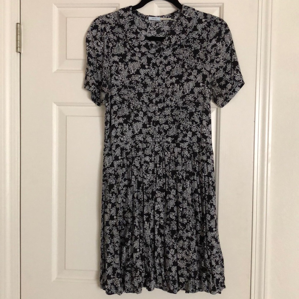 UO Black and White Print Dress
